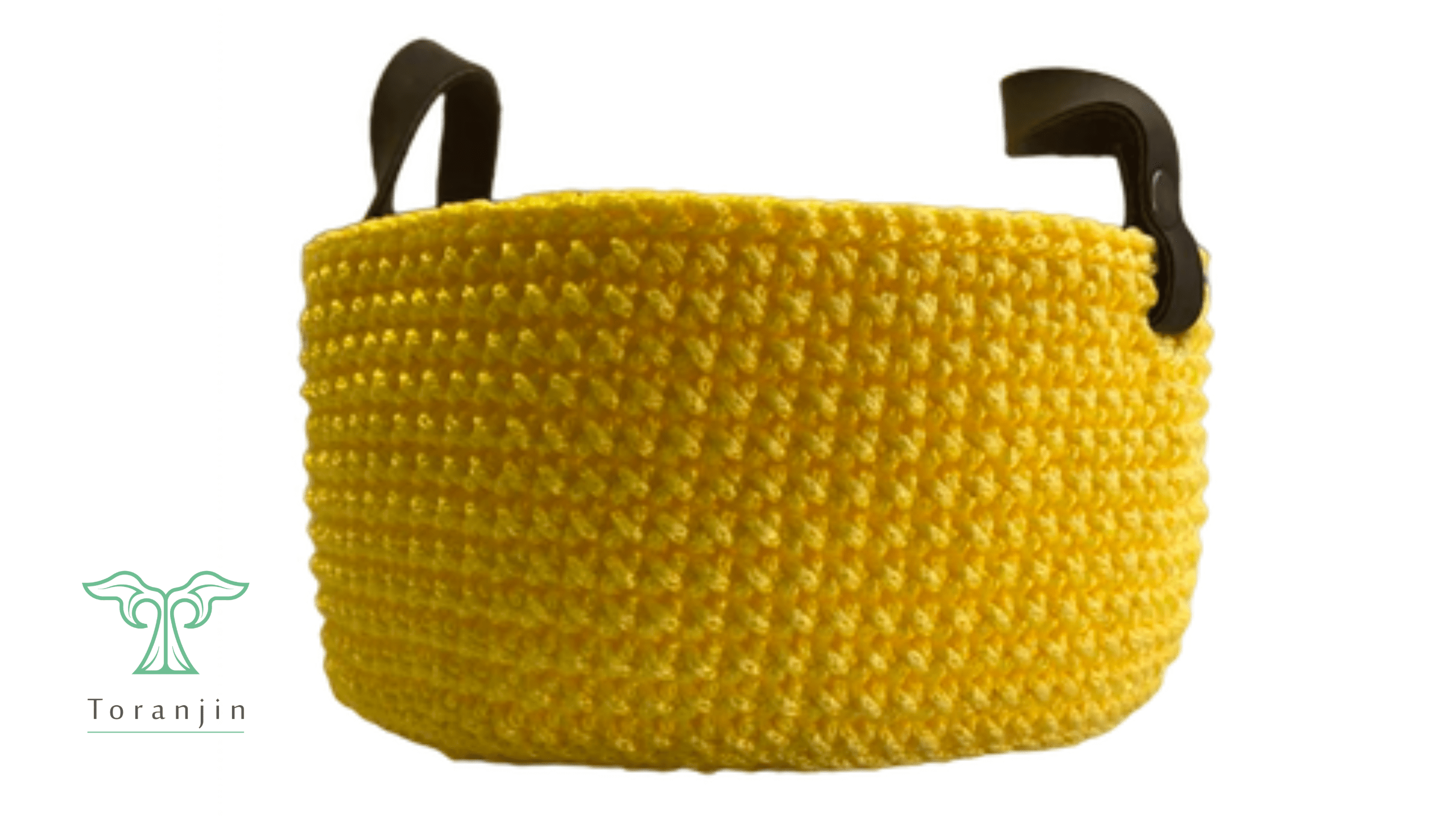 Round Crochet Storage Basket
